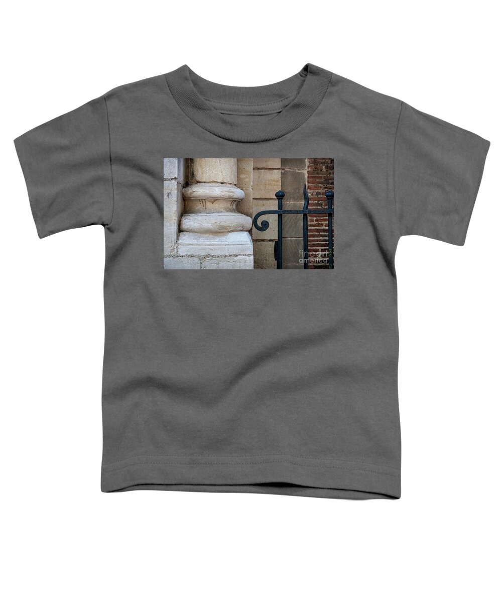 Column Toddler T-Shirt featuring the photograph Stone and metal by Elena Elisseeva