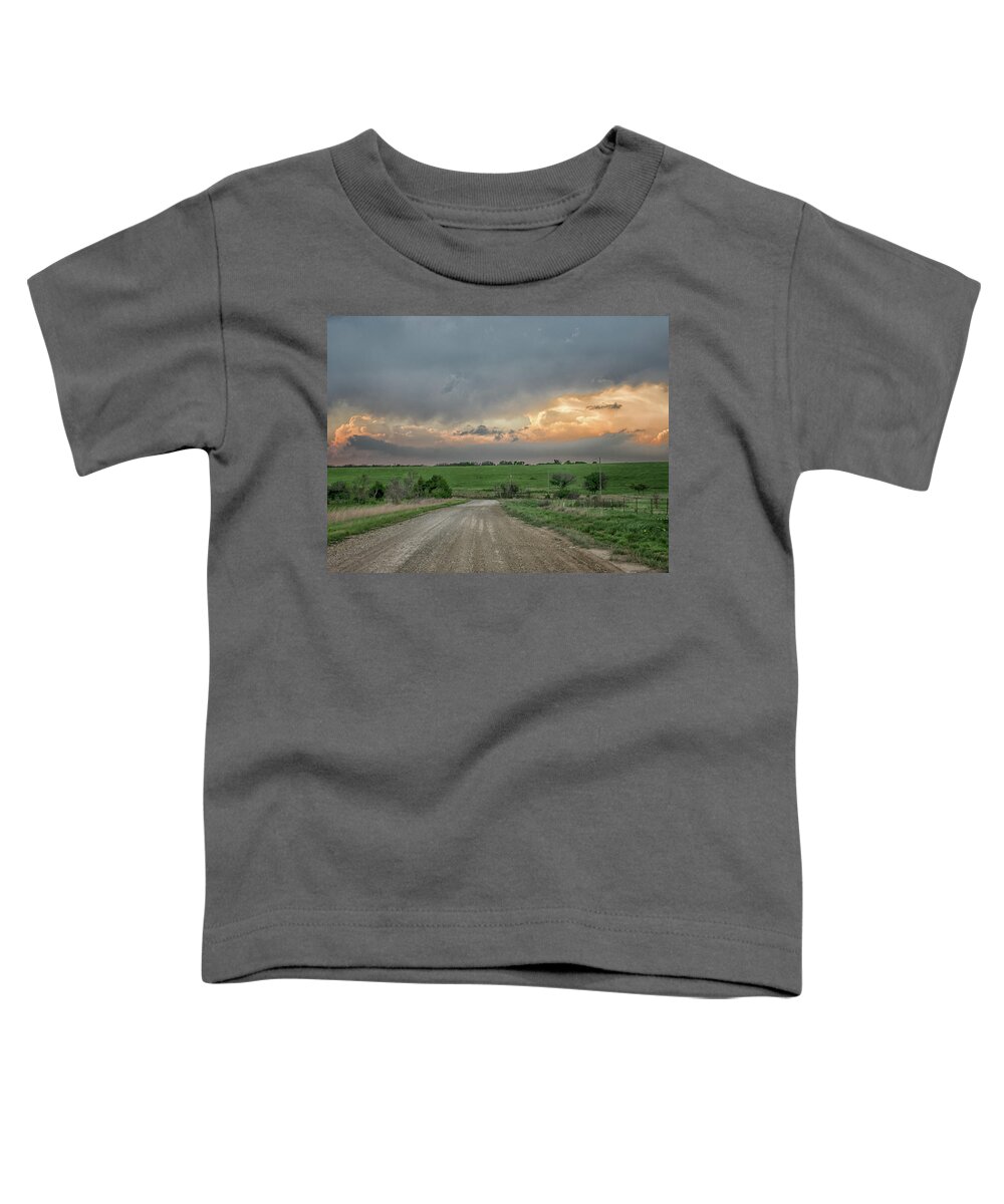 Kansas Toddler T-Shirt featuring the photograph Storm Clouds #1 by Jolynn Reed