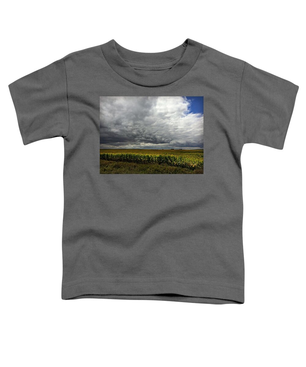 Storms Rolling In Toddler T-Shirt featuring the photograph Storms Rolling In by Kathy M Krause