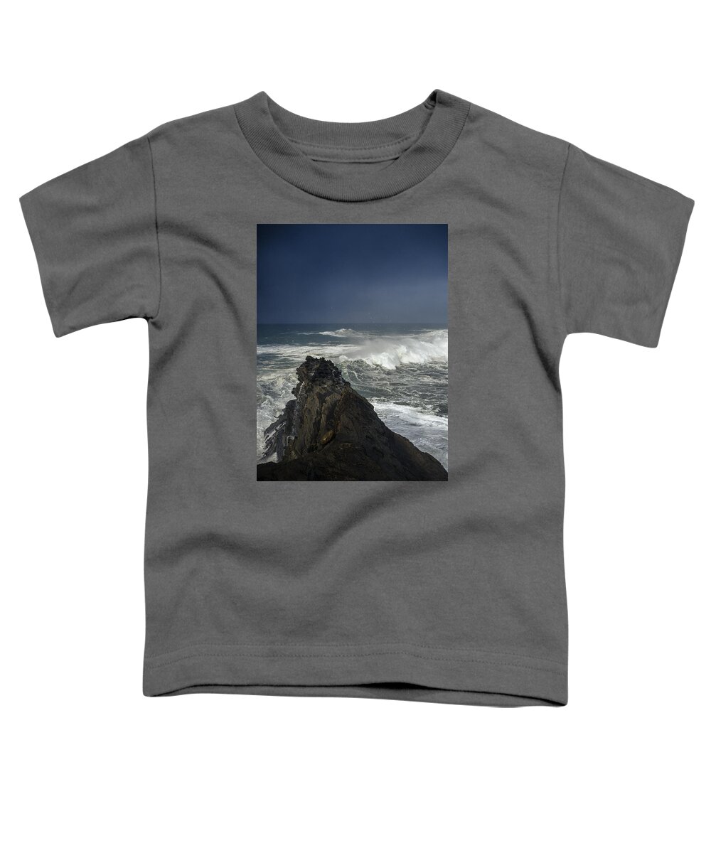 Charleston Toddler T-Shirt featuring the photograph Stormy Day at Sunset Bay by Robert Potts
