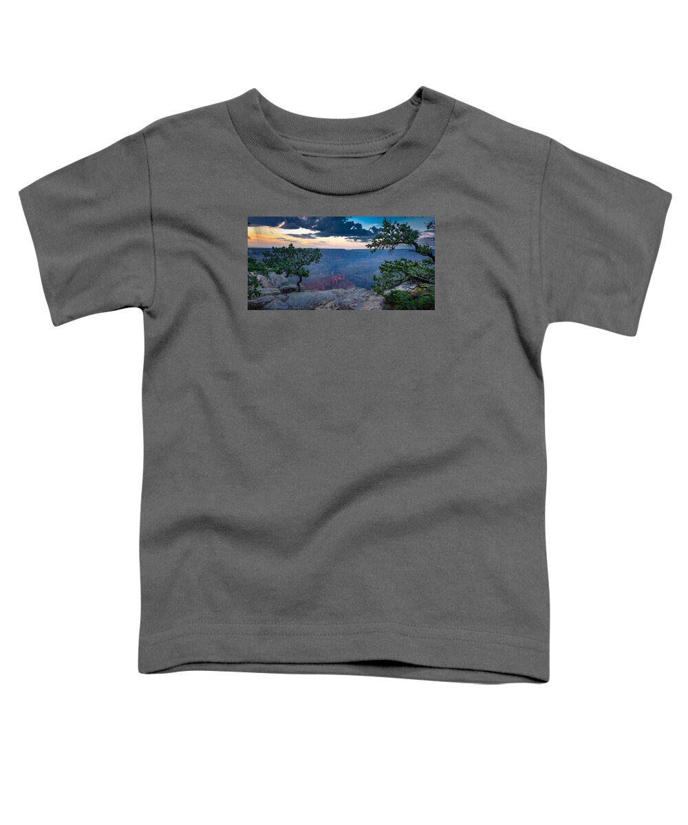 Arizona Toddler T-Shirt featuring the photograph Stormy Sunset at Hopi Point by Mark Rogers