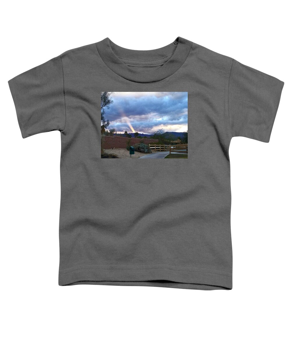 Light Toddler T-Shirt featuring the photograph Strange Beam From Sky by Jay Milo
