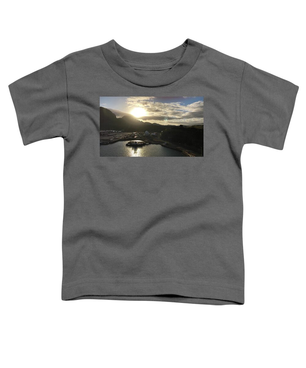 Sunrise Toddler T-Shirt featuring the photograph Sultry Hawaiian Sunrise by Louise Mingua