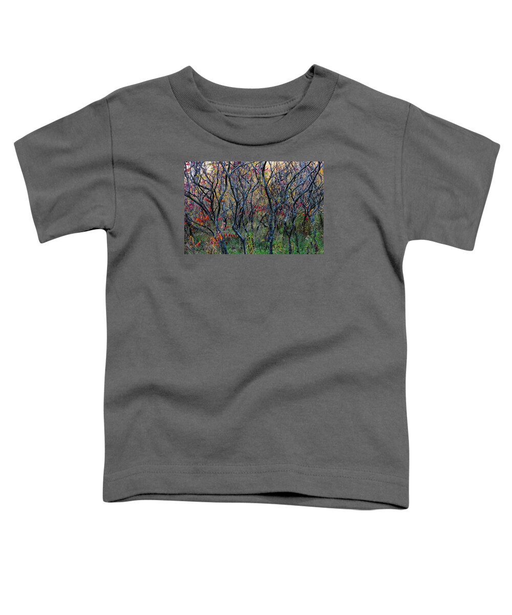 Sumac Toddler T-Shirt featuring the photograph Sumac Grove by Steven Clipperton