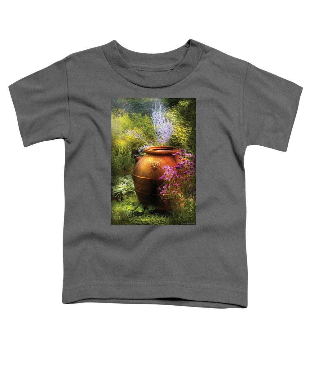 Savad Toddler T-Shirt featuring the photograph Summer - Landscape - The Urn by Mike Savad