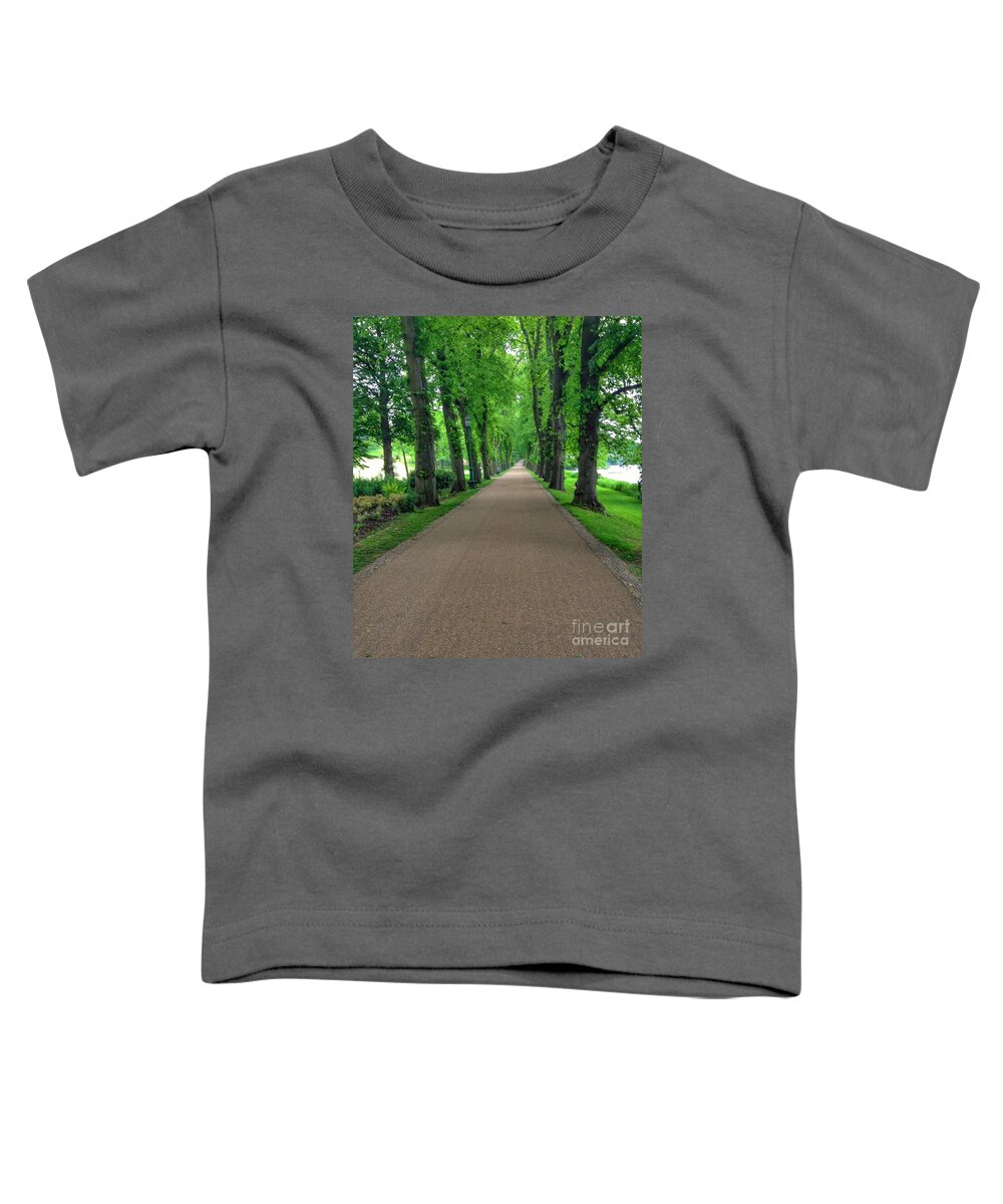 Lime Trees Toddler T-Shirt featuring the photograph Summer At The Avenue of Limes 2 by Joan-Violet Stretch
