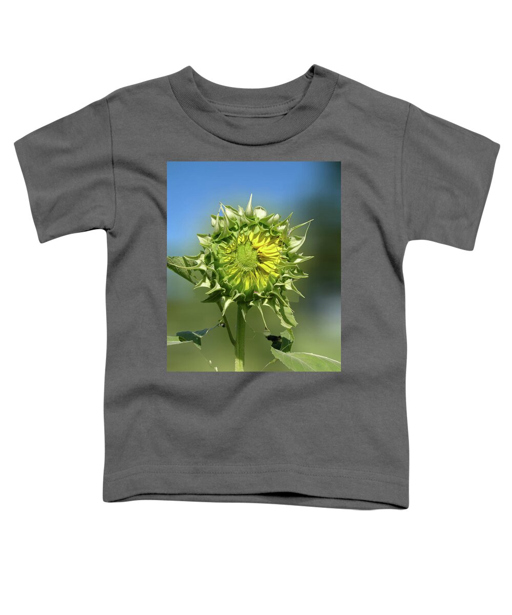 Sunflower Toddler T-Shirt featuring the photograph sunflower No. 6 by Susan Crowell