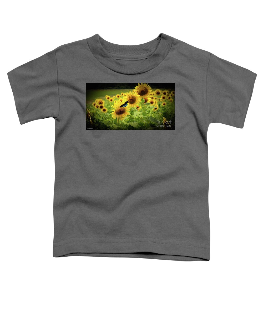 Sunflowers Toddler T-Shirt featuring the photograph Sunflowers in Memphis by Veronica Batterson