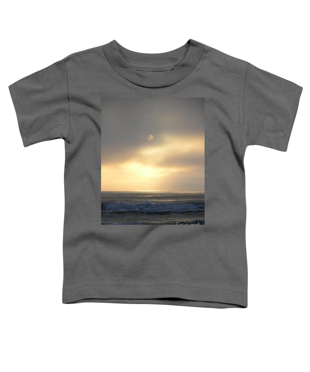 Beach Photography Toddler T-Shirt featuring the photograph Sunrise Behind The Cloud 7-26-15 by Julianne Felton