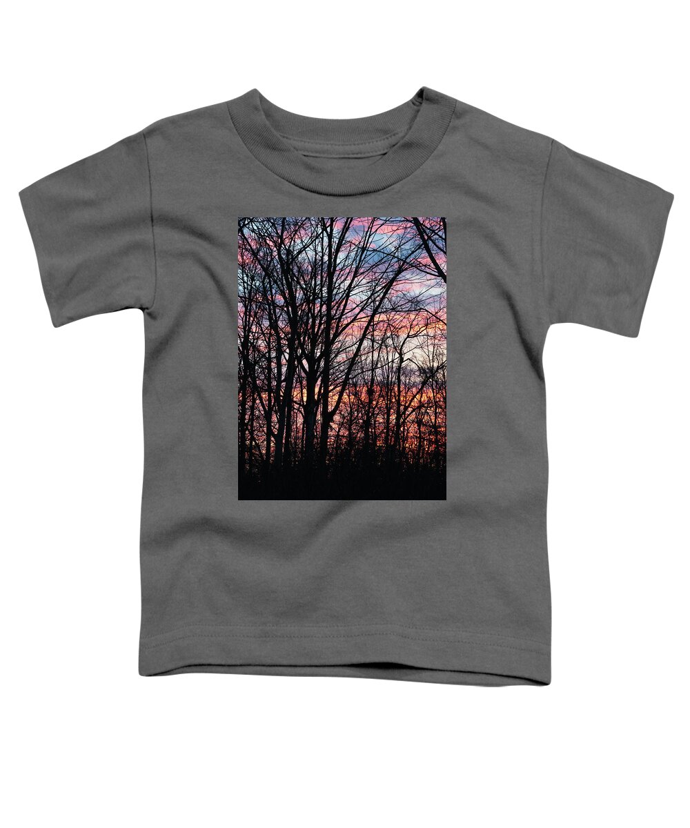 Silhouette And Light Toddler T-Shirt featuring the photograph Sunrise Silhouette And Light by Nick Mares