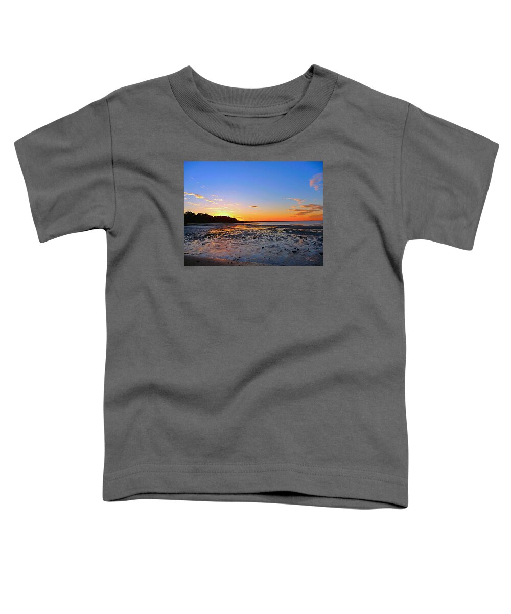 Beach Toddler T-Shirt featuring the photograph Sunset 1 by Michael Blaine