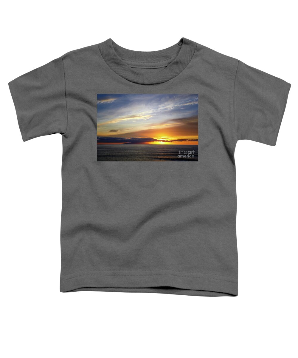 Sunset At The Canary Island La Palma Toddler T-Shirt featuring the photograph Sunset at the Canary Island La Palma by Juergen Klust