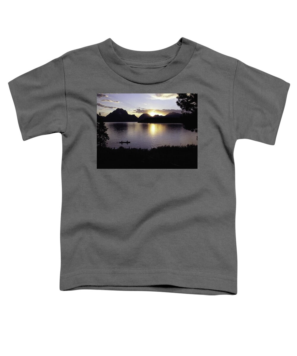 Suns Toddler T-Shirt featuring the photograph Sunset Grand Teton National Park by Roberta Kayne