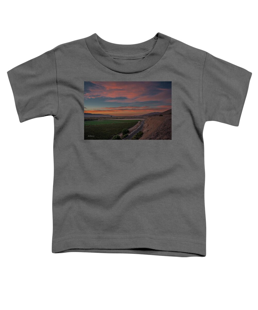 Central California Coast Toddler T-Shirt featuring the photograph Sunset In the Salinas Valley by Bill Roberts