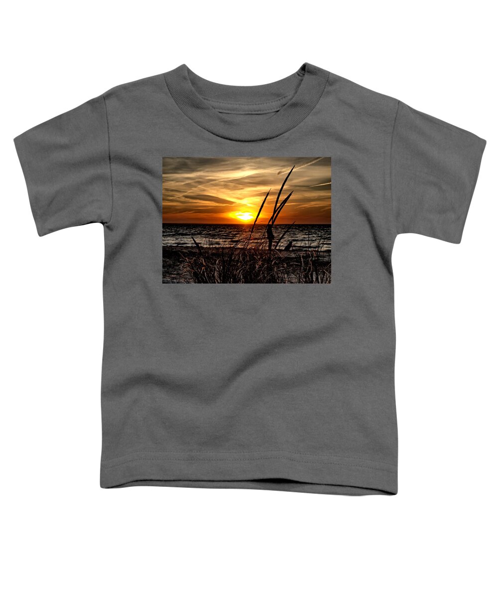 Sunset Toddler T-Shirt featuring the photograph Sunset Walk by Bruce Gannon