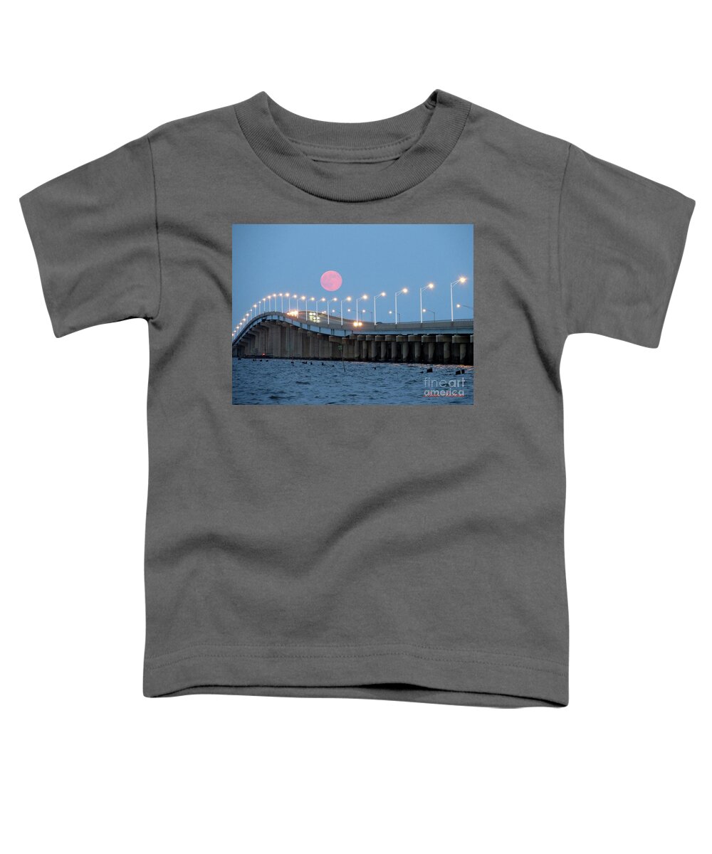 Moon Toddler T-Shirt featuring the photograph Super Moon by Robert Henne