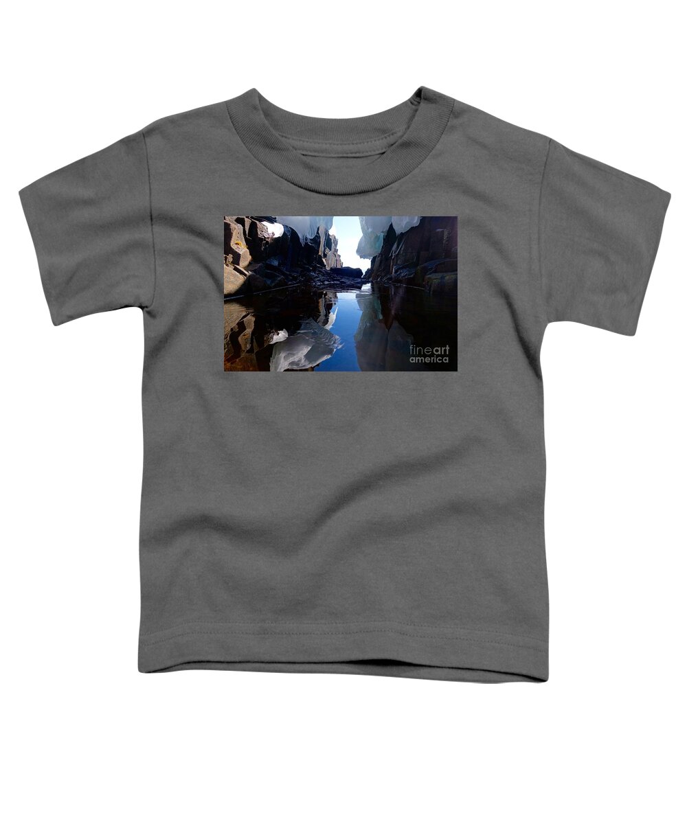 Lake Superior Toddler T-Shirt featuring the photograph Superior Chasm Reflections by Sandra Updyke