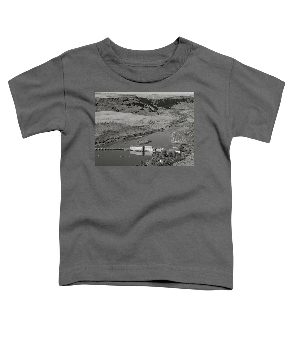 5dii Toddler T-Shirt featuring the photograph Swan Falls Dam by Mark Mille