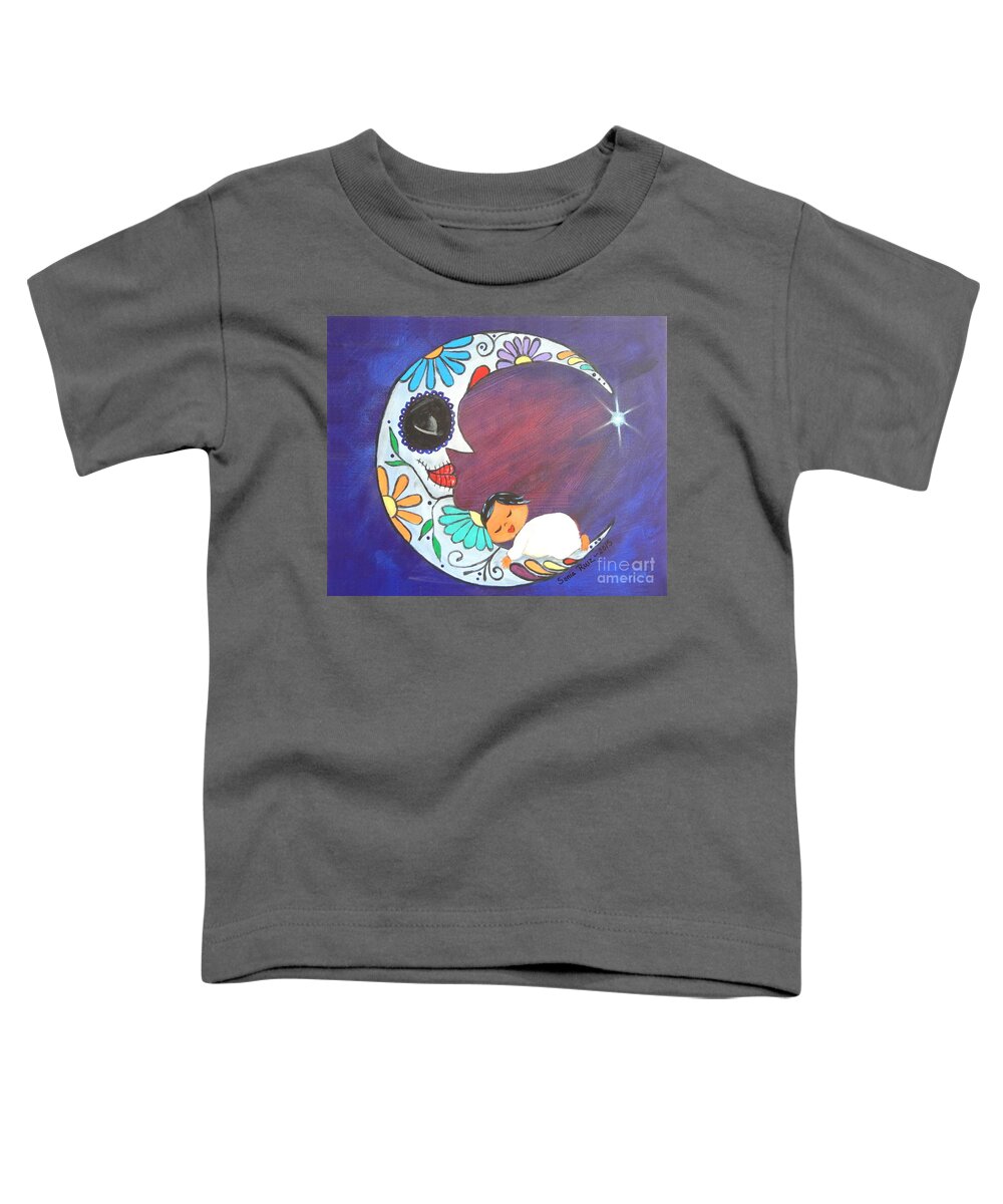 Day O The Dead Toddler T-Shirt featuring the painting Sweet Dreams by Sonia Flores Ruiz