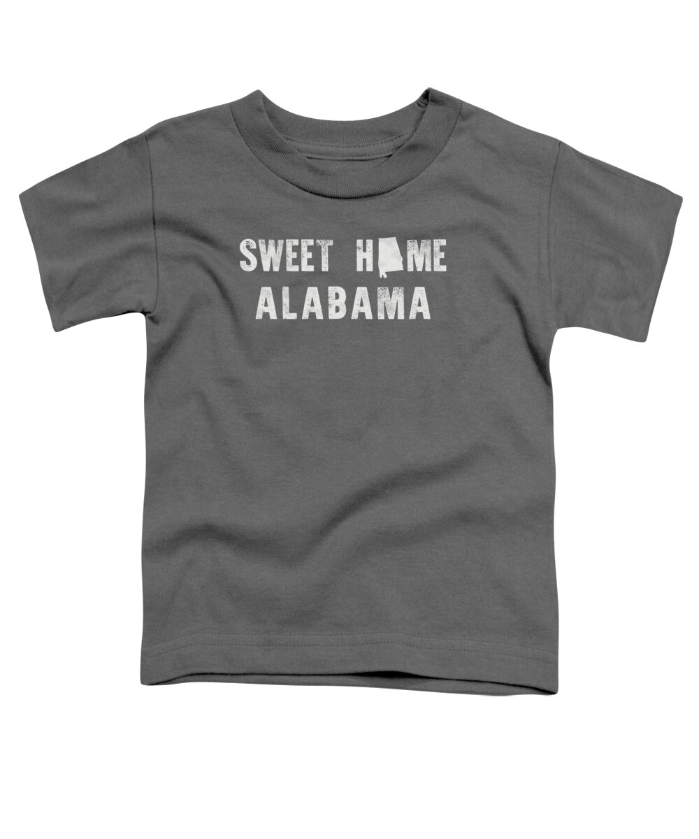 Sweet Home Alabama Toddler T-Shirt featuring the mixed media Sweet Home Alabama by Nancy Ingersoll