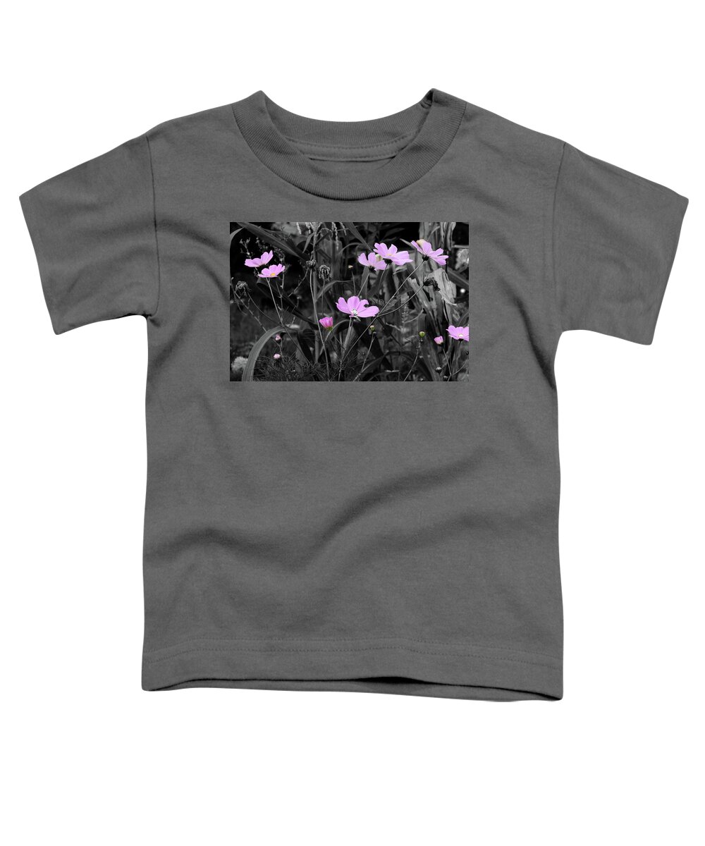 Pink Toddler T-Shirt featuring the photograph Tall Pink Poppies by April Burton