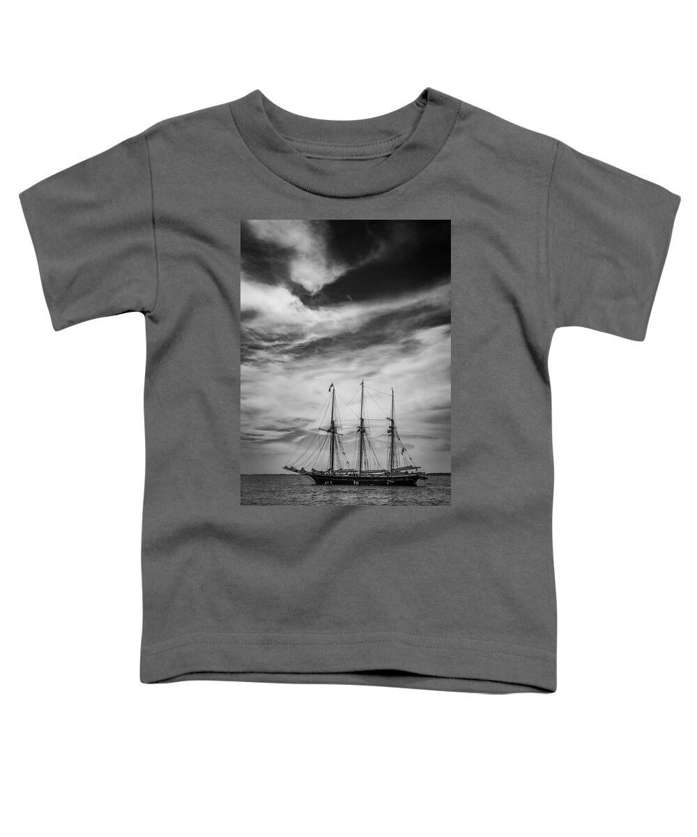 Boats Toddler T-Shirt featuring the photograph Tall Ship by Dale Kincaid