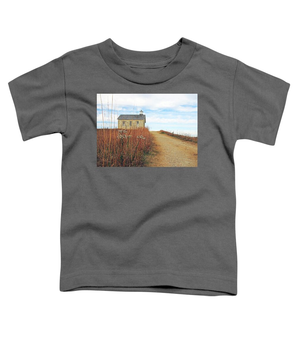 Ks Toddler T-Shirt featuring the photograph Tallgrass Schoolhouse by Christopher McKenzie