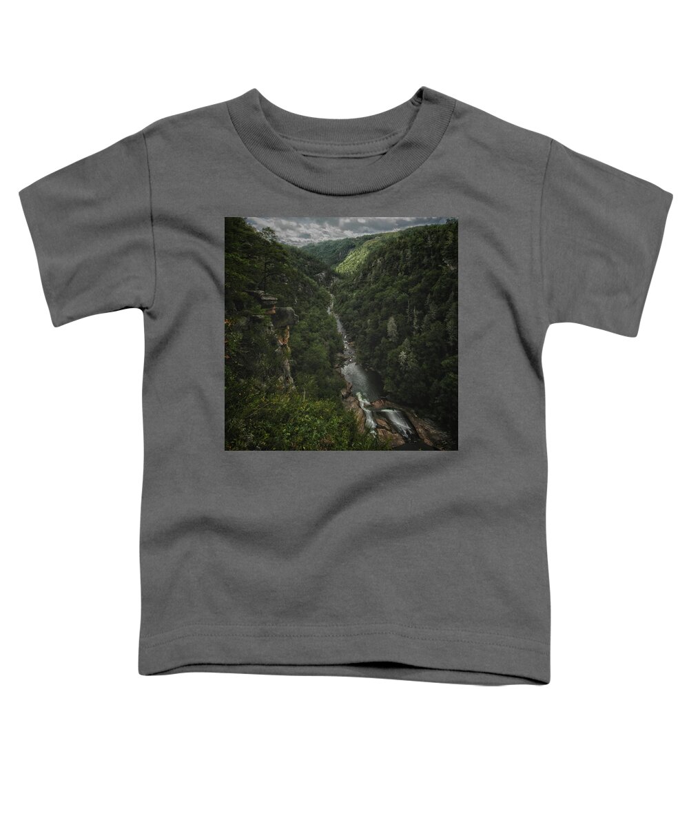 River Toddler T-Shirt featuring the photograph Tallulah Falls by Mike Dunn