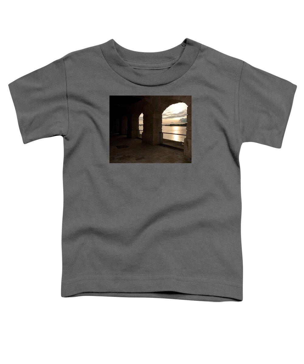 Royal William Yard Toddler T-Shirt featuring the photograph Tamar Estuary Sunset by Helen Jackson