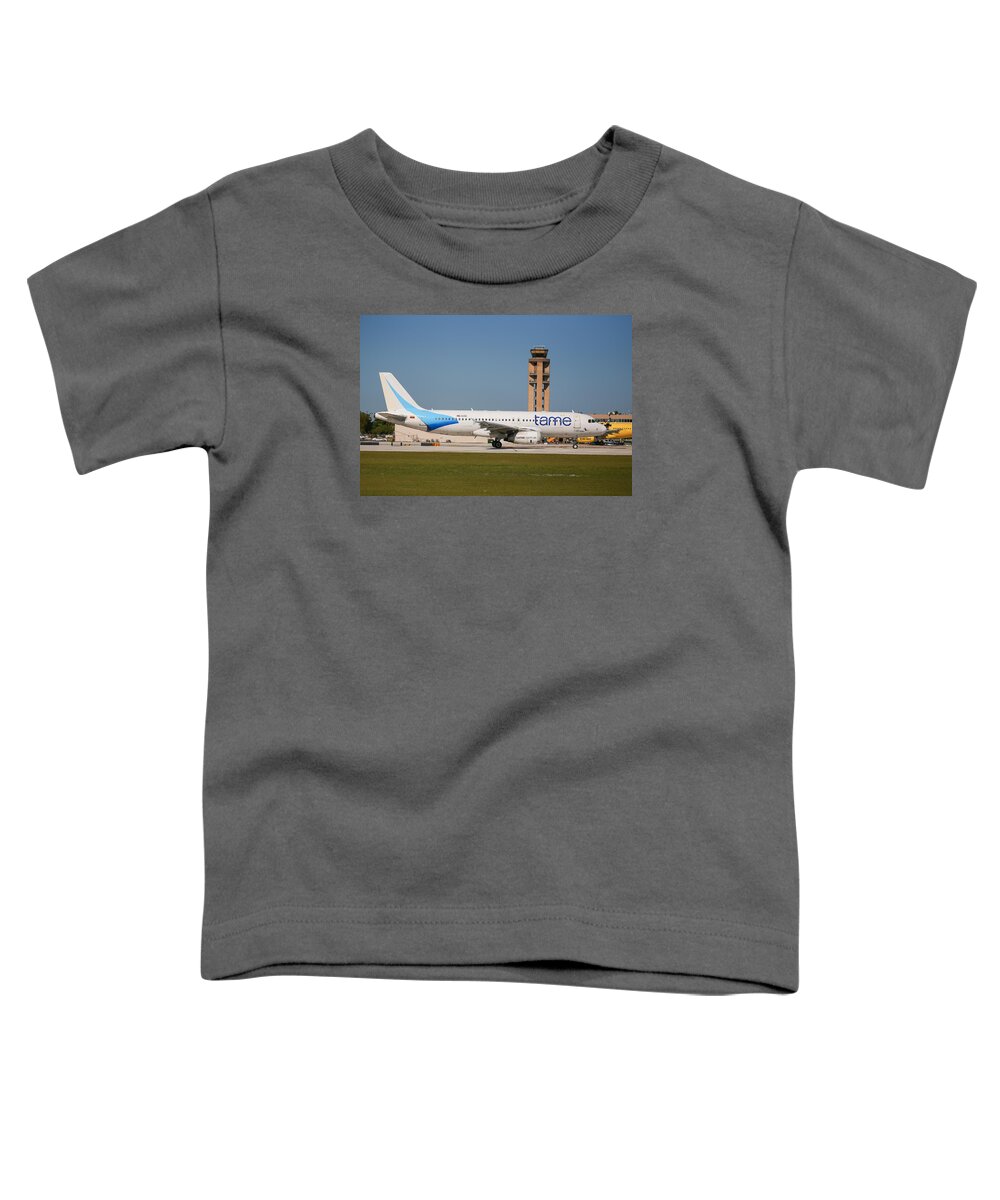 Tame Toddler T-Shirt featuring the photograph Tame Airline by Dart Humeston