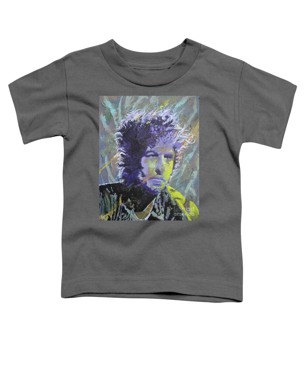 Bob Dylan Toddler T-Shirt featuring the painting Tangled Up by Stuart Engel