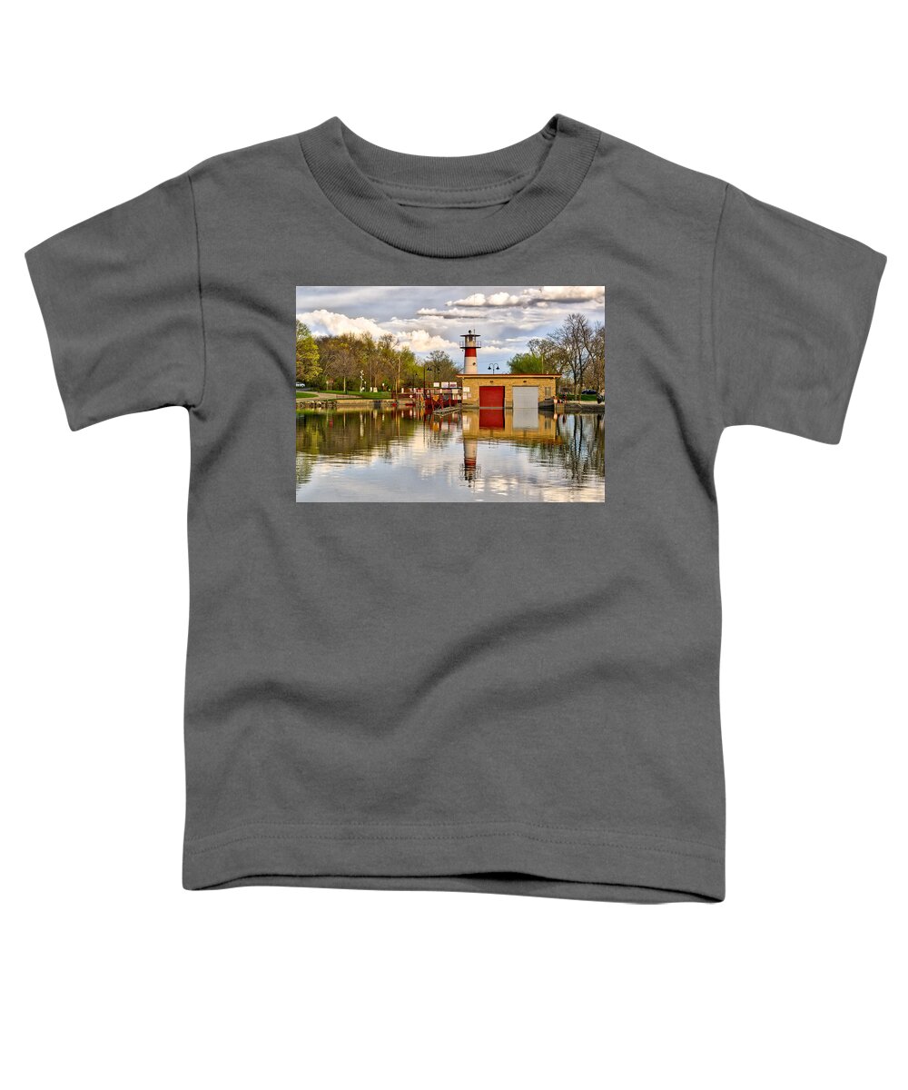 Tenney Toddler T-Shirt featuring the photograph Tenney Lock - Madison - Wisconsin by Steven Ralser