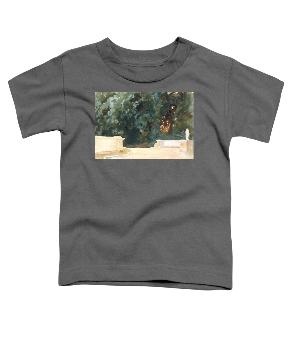 19h Century Art Toddler T-Shirt featuring the drawing Terrace and Gardens by John Singer Sargent