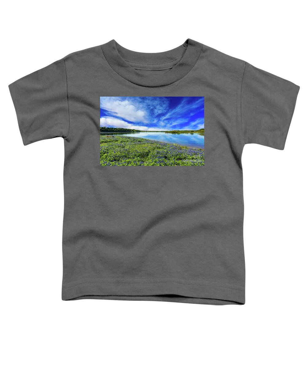 Austin Toddler T-Shirt featuring the photograph Texas Bluebonnets by Raul Rodriguez