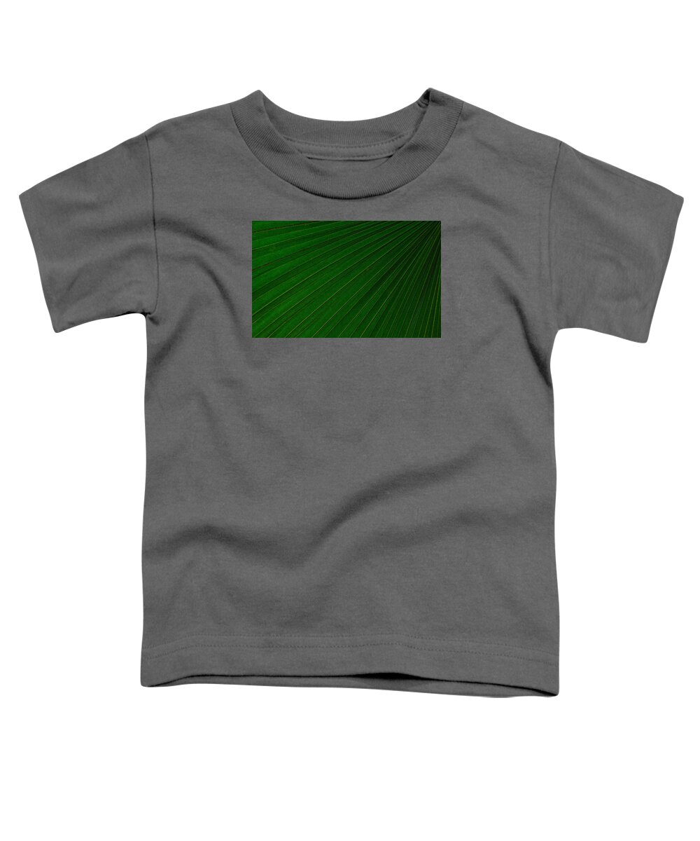 Palm Leaf Toddler T-Shirt featuring the photograph Texturized Palm Leaf by Tikvah's Hope