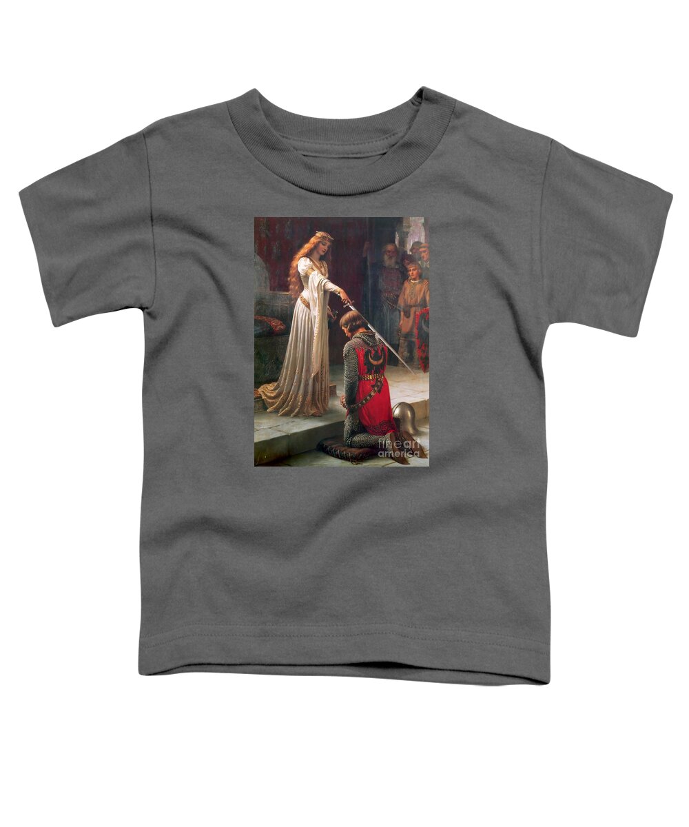 Edmund Blair Leighton Toddler T-Shirt featuring the painting The Accolade by MotionAge Designs