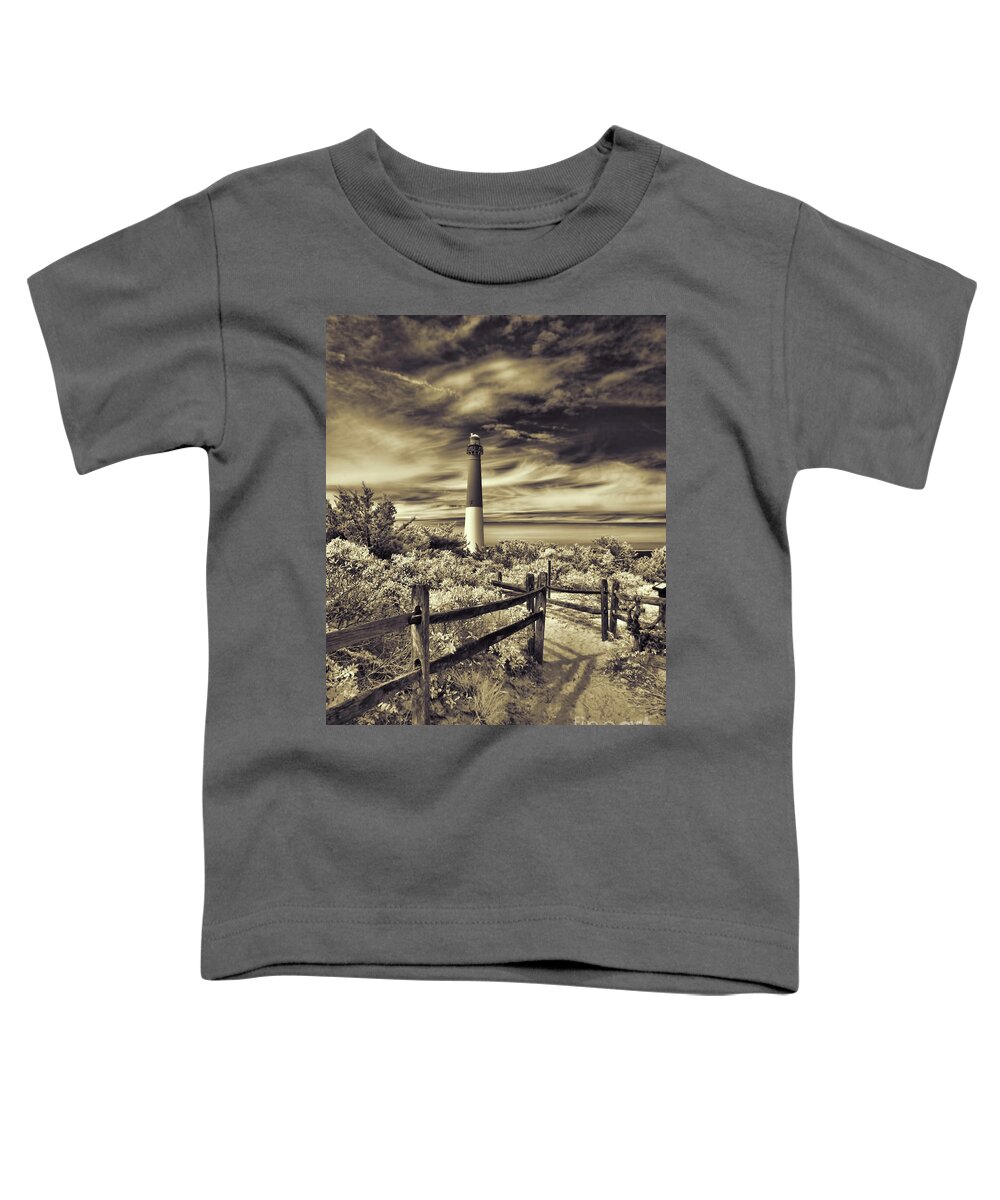 Barnegat Lighthouse Toddler T-Shirt featuring the photograph The Barnegat Lighthouse New Jersey by Jeff Breiman