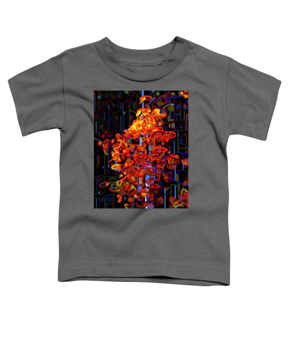 Fine Art Toddler T-Shirt featuring the painting The Beacon by Mandy Budan