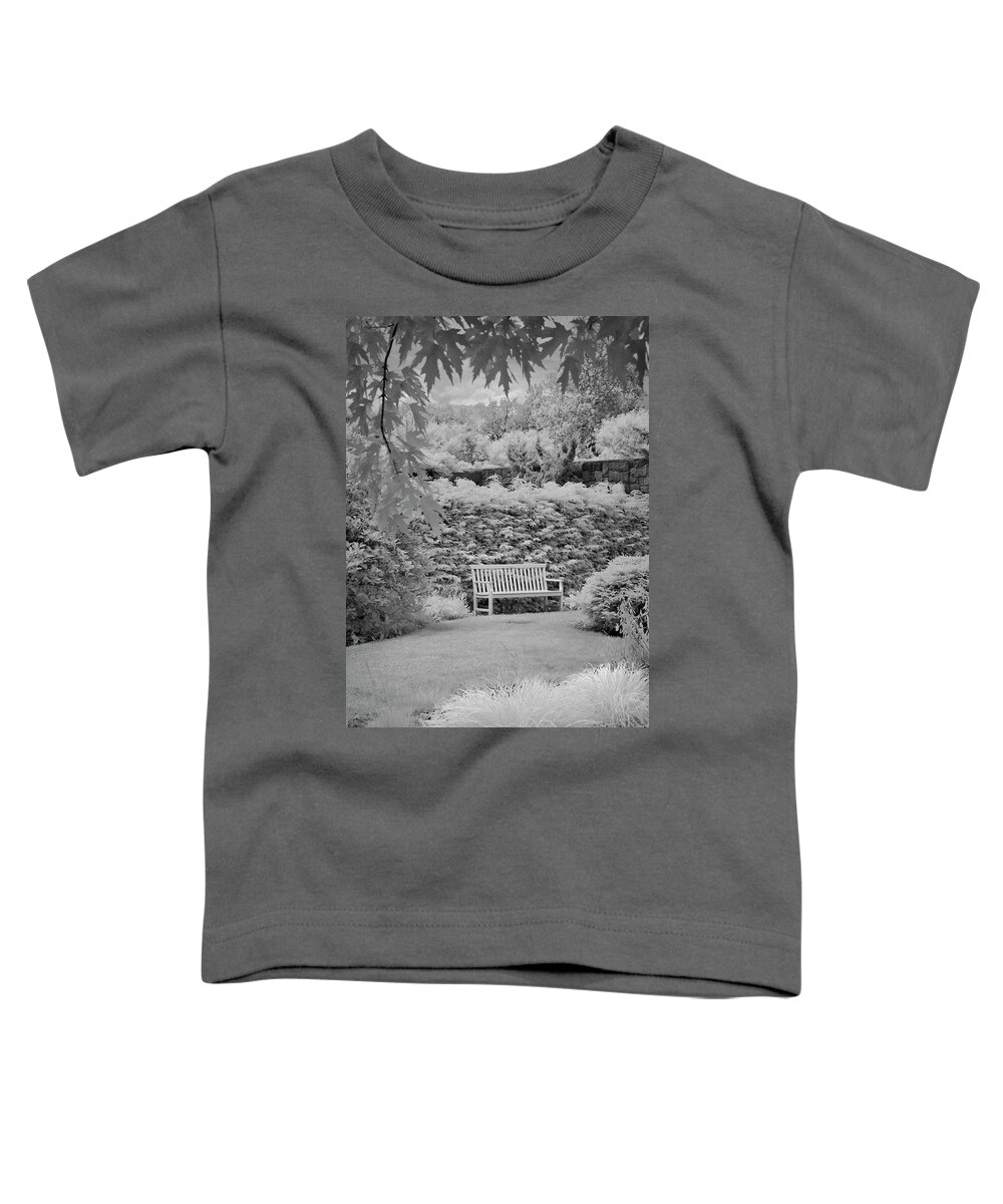 Bench Toddler T-Shirt featuring the photograph The Bench by Jill Love