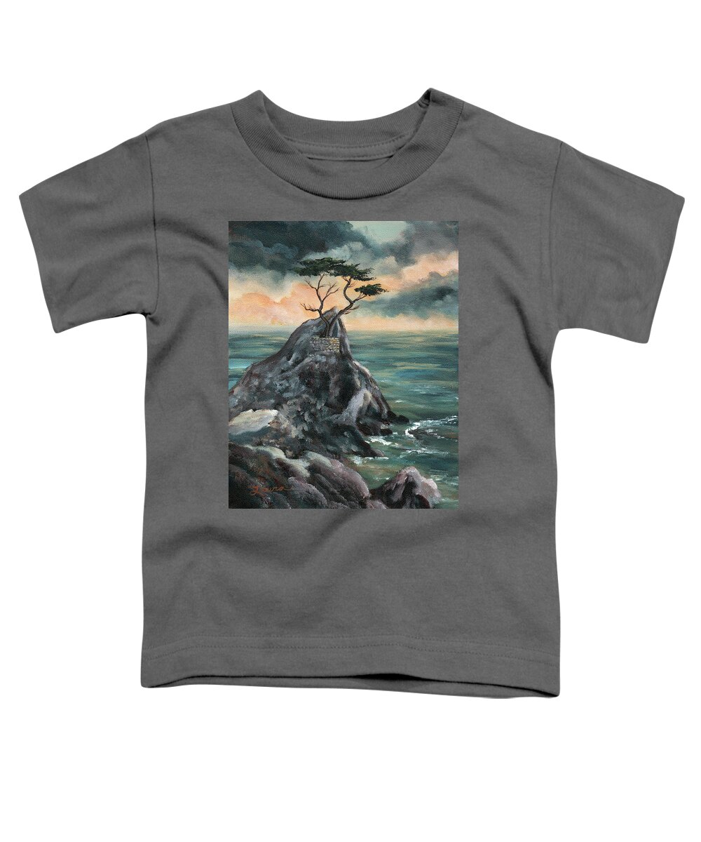 California Toddler T-Shirt featuring the painting The Coming Light by Laura Iverson