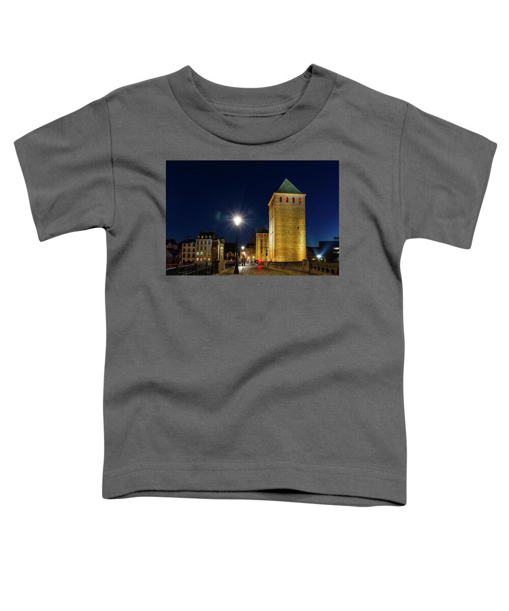 Cityscape Toddler T-Shirt featuring the photograph The Covered Bridges 1 - Strasbourg - France by Paul MAURICE