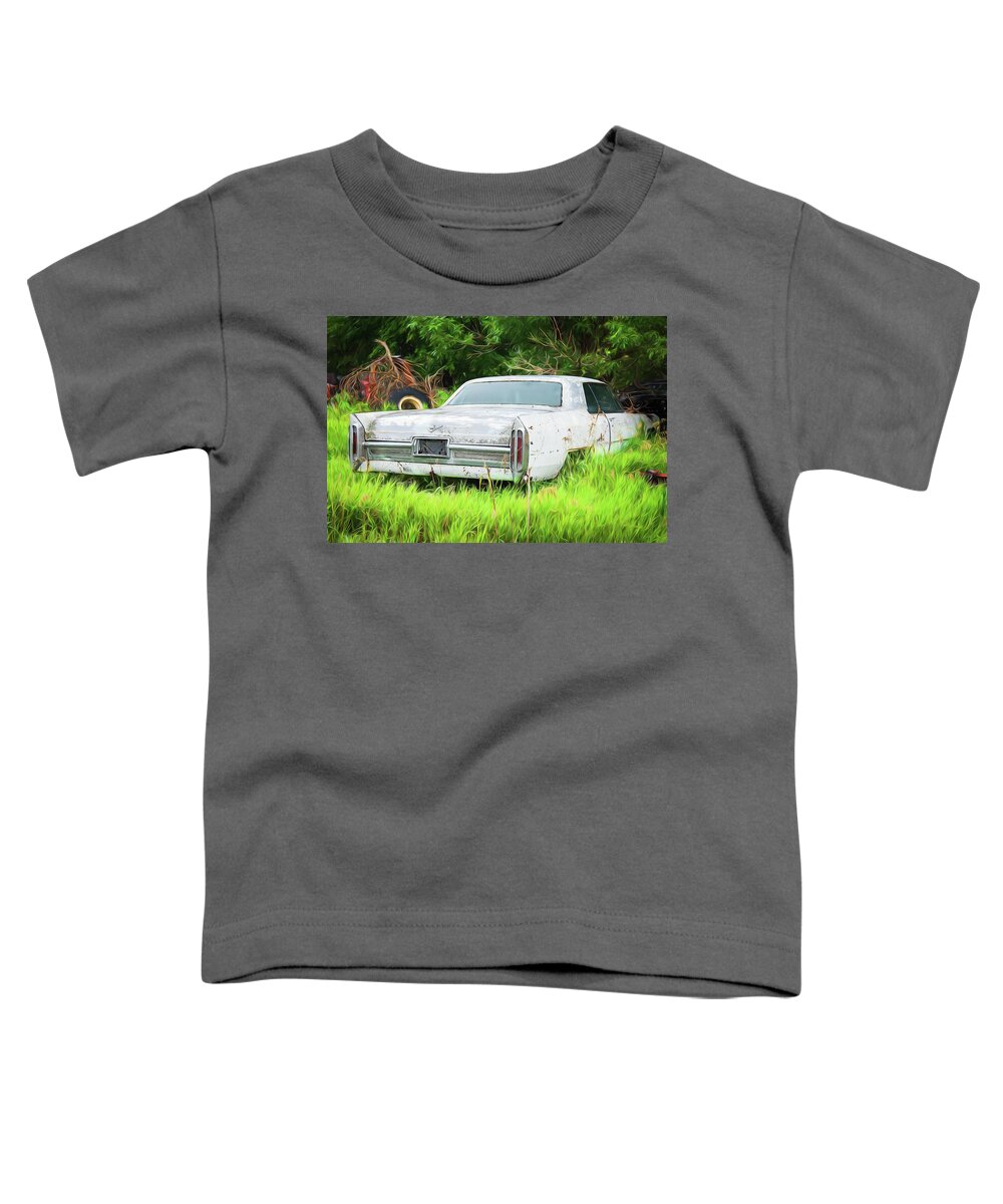 Automobile Toddler T-Shirt featuring the digital art The Dream has Died by John Strong