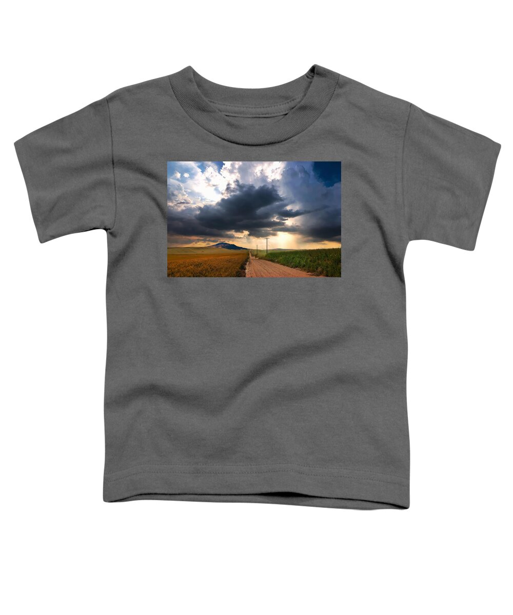 Washington State Toddler T-Shirt featuring the photograph The Edge Of The Storm by Allan Van Gasbeck