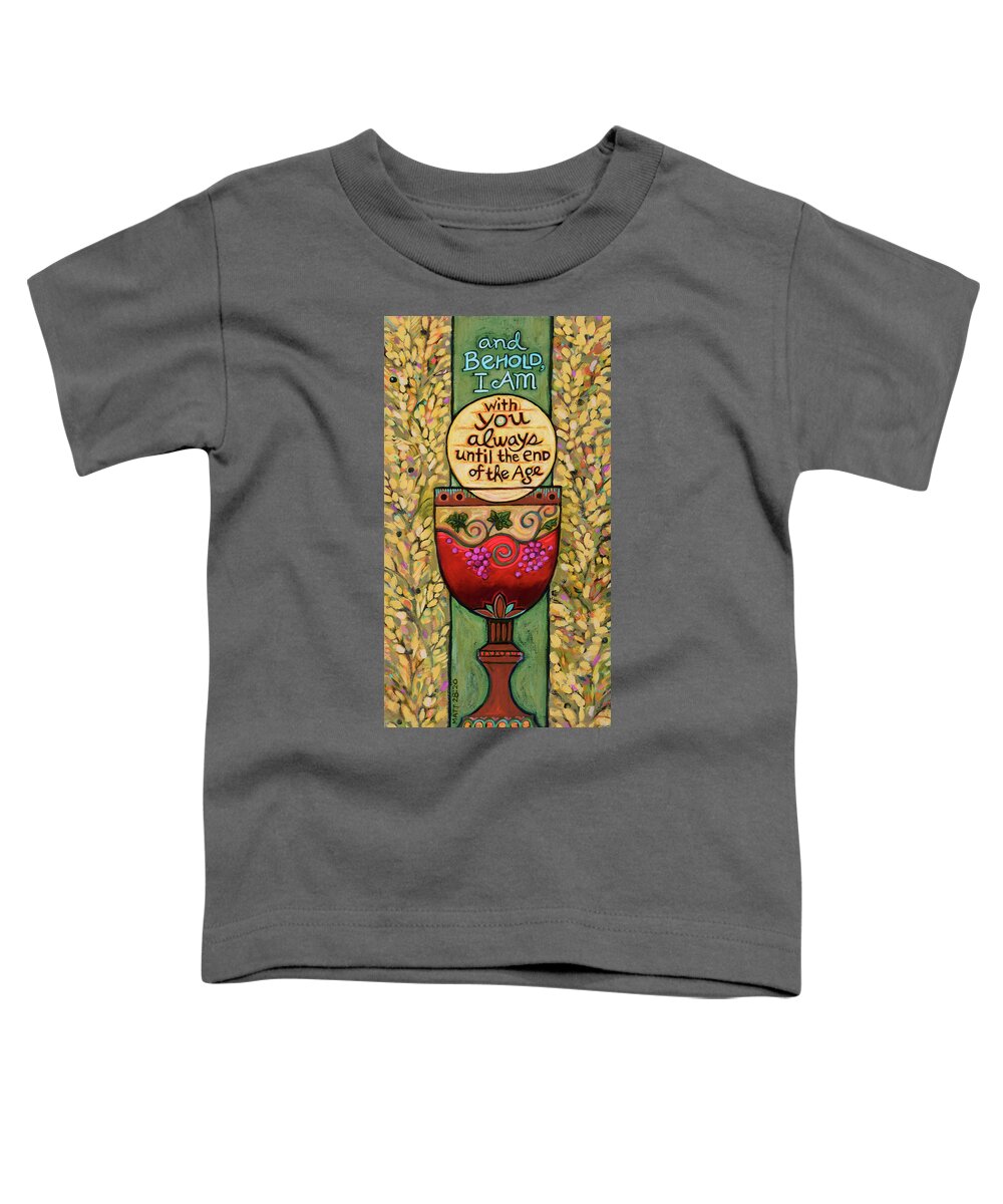 Jen Norton Toddler T-Shirt featuring the painting The Eucharist by Jen Norton