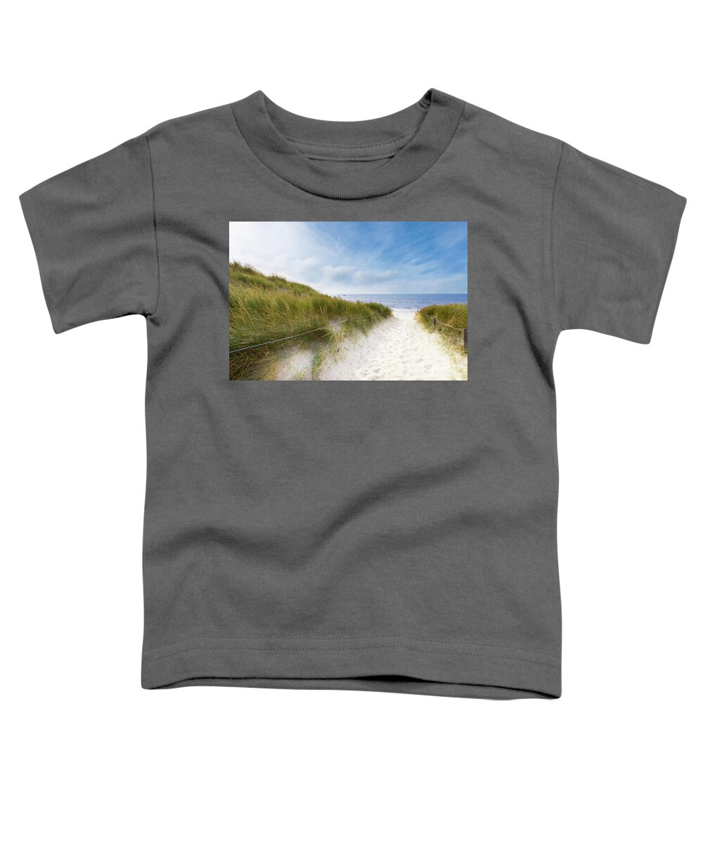 Europe Toddler T-Shirt featuring the photograph The First Look At The Sea by Hannes Cmarits