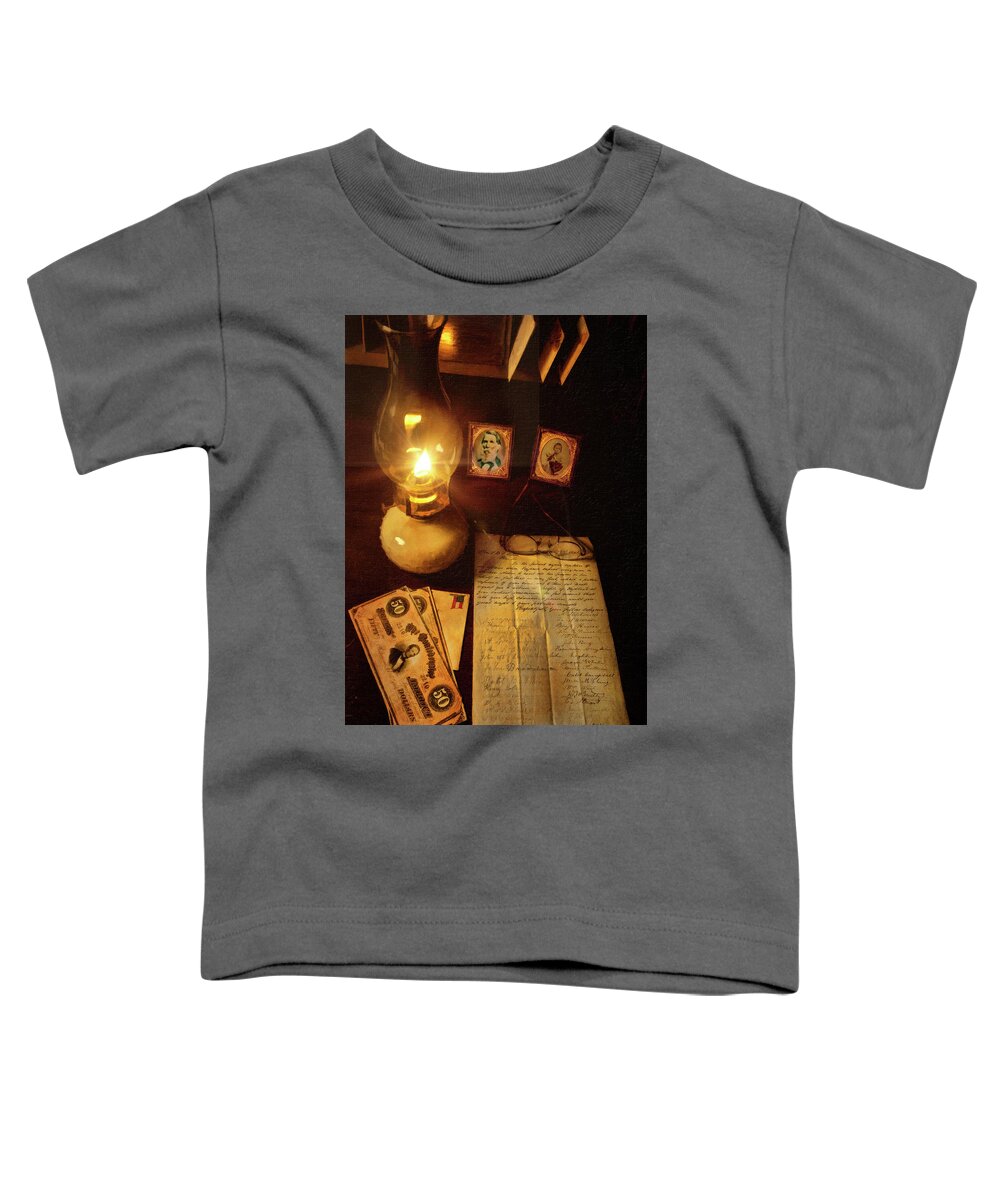 Civil War Letter Toddler T-Shirt featuring the photograph The Invitation by Mark Allen