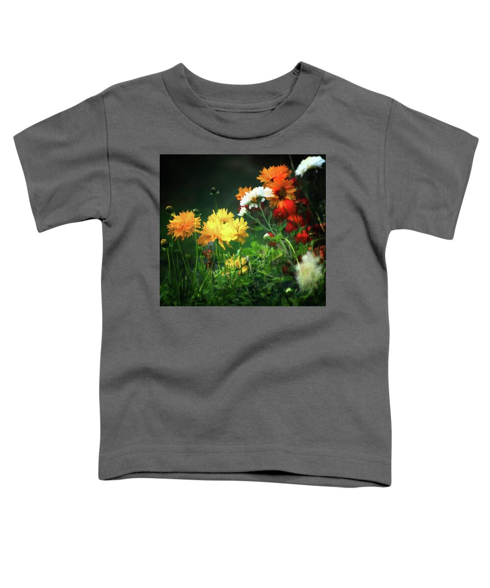 Flowers Toddler T-Shirt featuring the photograph The Last Of The Autumn Flowers by Jeff Townsend