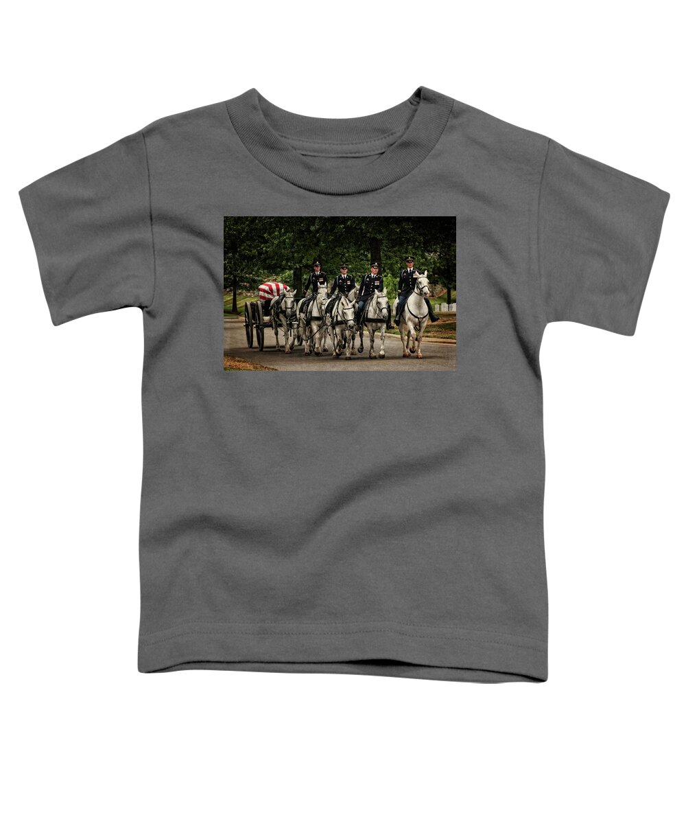 Funeral Toddler T-Shirt featuring the photograph The longest and last mile by David Kay
