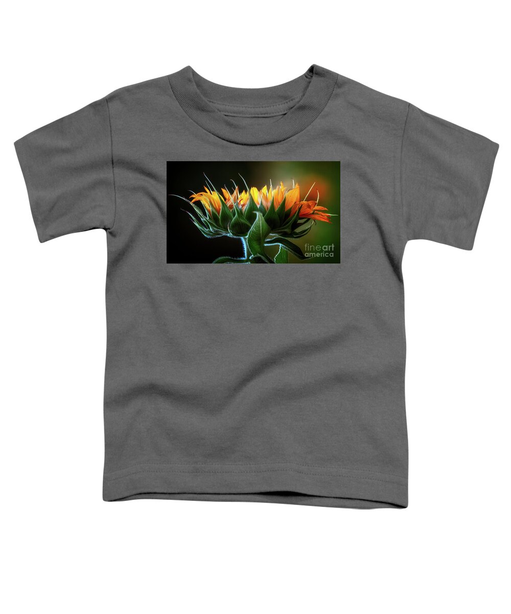 Anderson Sunflower Farm Toddler T-Shirt featuring the photograph The Mighty Sunflower by Doug Sturgess