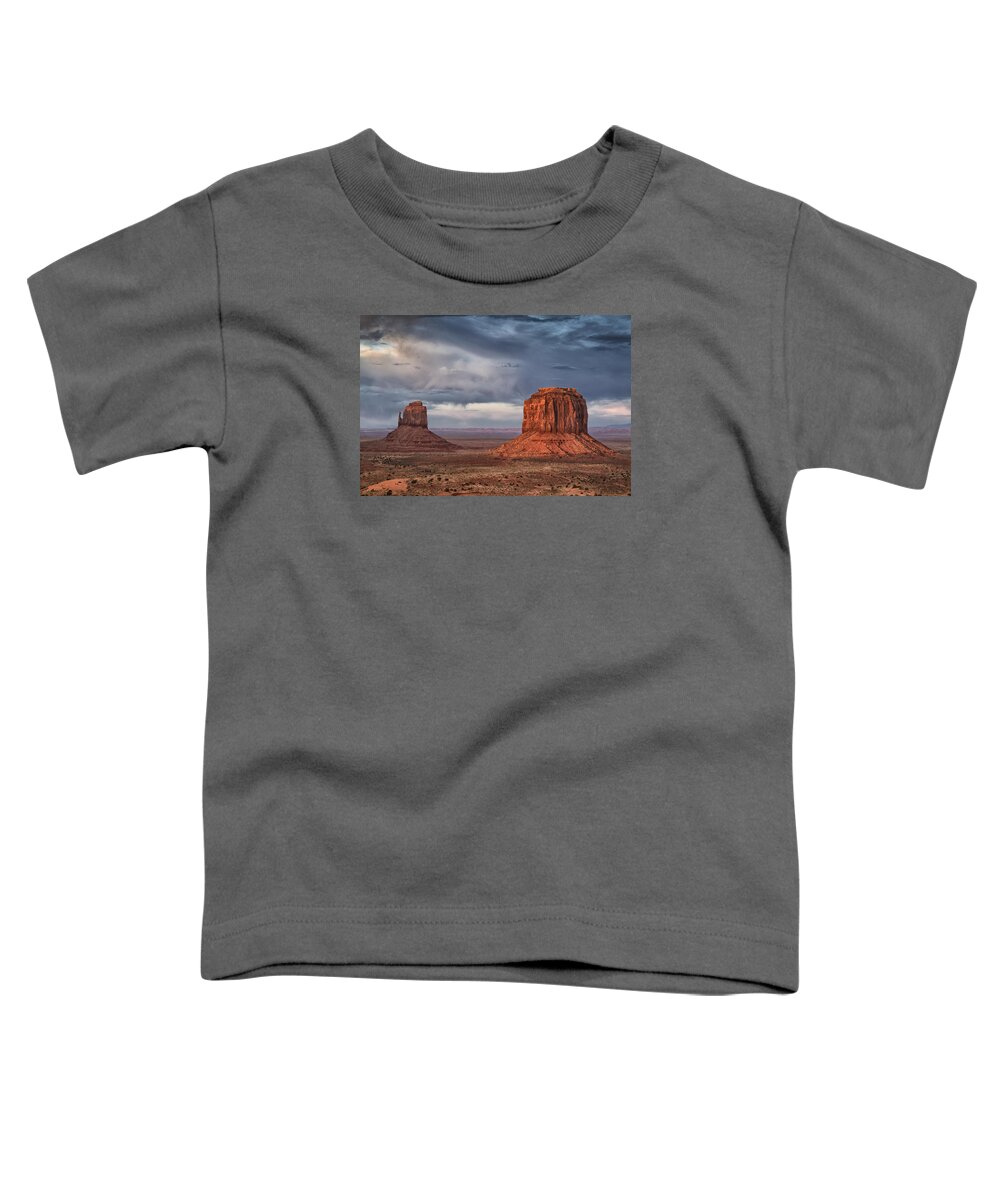 Arizona Toddler T-Shirt featuring the photograph The Mittens II by Robert Fawcett